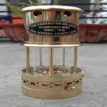 Функциональная шахтерская масляная лампа из латуни, декоративная лампа для улицы, настенная подвесная
