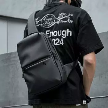 Функциональная сумка для ветроциклинга, мужская кожаная спортивная сумка через плечо, сумка через плечо для колледжа, сумка-мессенджер чёрный