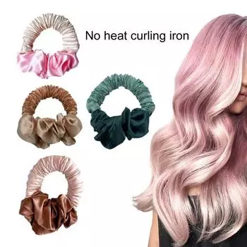 Функциональные бигуди для сна, нескользящие, высокоэластичные аксессуары для волос кофейный