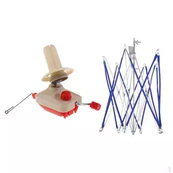 Функциональный и портативный комбинированный набор зонтиков для намотки пряжи, настольная столешница с ручным управлением, идеальна