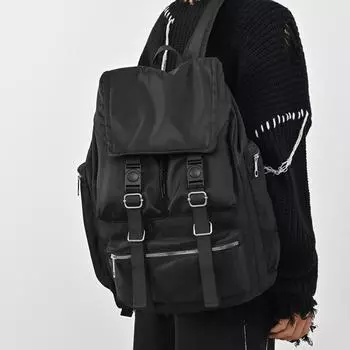 Функциональный рюкзак Diablo для мужчин, деловой рюкзак для студентов, большая вместимость, трендовая модная школьная сумка, дорожная сумка чёрный