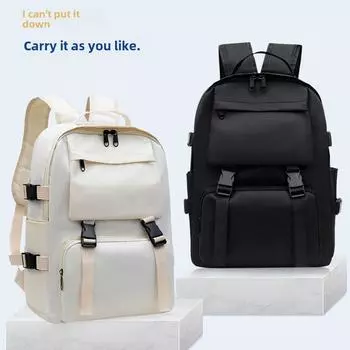 Функциональный рюкзак Hip Harajuku Dark Series для женщин и студентов 18 inches чёрный