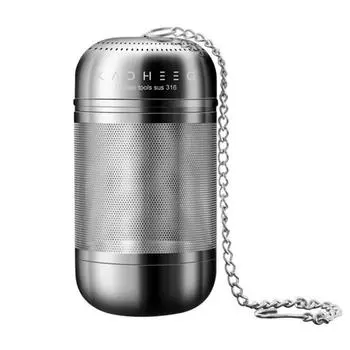 Функциональный с удлиненным цепным крючком. Широкое применение. Безопасный заварочный чайник из нержавеющей стали. Кухонные принадлежности. Ситечко для чайных шариков. S