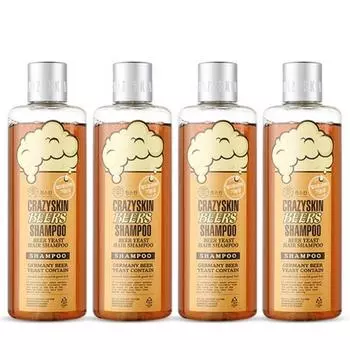 Функциональный шампунь от выпадения волос Crazy Skin Beer Yeast, 300 г, 4 шт.