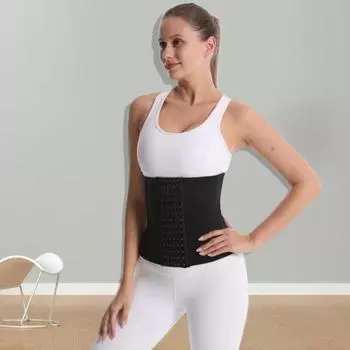 Функциональный удобный удобный пояс для тренировок по талии, тренировочный пояс, биндеры для женщин S чёрный