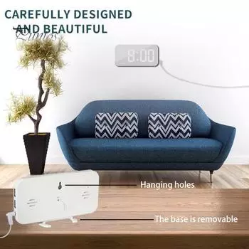 Функция памяти Электронные часы Автоматическое затемнение Светодиодный дисплей Будильник с функцией повтора Современные декоративные маленькие настольные часы B