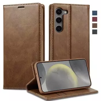 Функция RFID с имитацией кожи, два слота для карт + один чехол-кошелек для Samsung S Series A13 A04 A52 A53 A54 A14 A34... Samsung Galaxy A34 чёрный