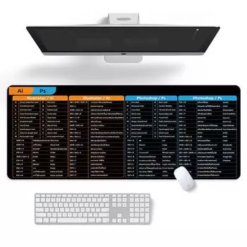 Функция Сочетание клавиш Сочетание клавиш Коврик для мыши Защитный стол Коврики для клавиатуры Коврики для ноутбука 400x800x2mm-(1)Thai