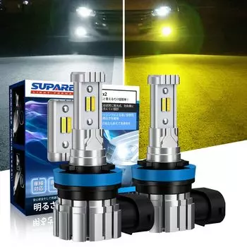 Функция SUPAREE H8 LED противотуманные фары 2 цвета взрывной свет H11 лампа H16 с функцией памяти регулируемый угол двойной водонепроницаемый осмотр транспортного средства