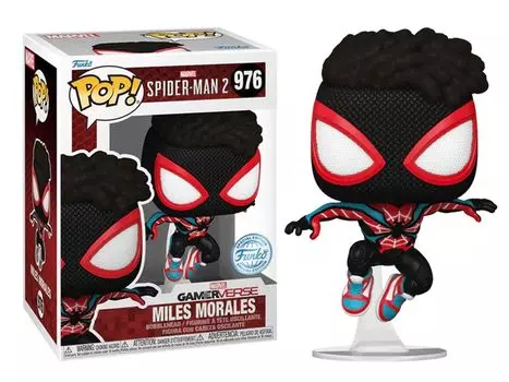 Funko 2 Miles Morales Collectible Vinyl Figure Standard Pop! Marvel Spider-Man - (Evoved Suit) (Ex), - 78507,
