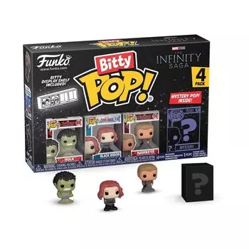 Funko Bitty Marvel Funko Bitty Pop Marvel Мстители Халк 4 шт. POP!