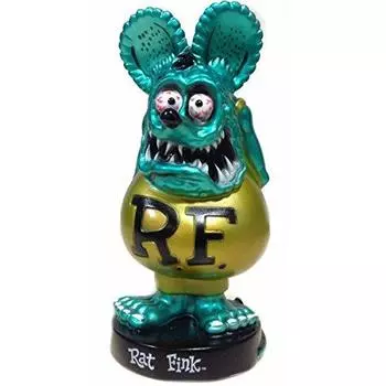 FUNKO Wacky Wobbler RAT FINK Limited Edition Rat Fink Bobbing Head Bobblehead Doll Figure (Синий металлик)