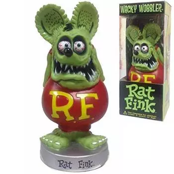 FUNKO Wacky Wobbler RAT FINK Rat Fink качающаяся голова качающаяся кукла фигурка Rat Fink RF (зеленый)