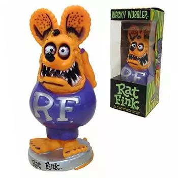 FUNKO Wacky Wobbler Stinky FINK Rat Fink Rat Fink Bobbing Head Bobblehead Doll Figure Rat Fink RF Товары (оранжевый)