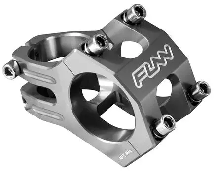 Funn Funnduro MTB Stem 35 мм x 35 мм Зажим для руля 35 мм Подходит для горных велосипедов BMX Велосипеды Вынос руля велосипеда - Диаметр - (Длина 35мм, серый