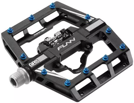 Funn Mamba Clipless Pedal Spring Single Side SPD Binding Подходит для горных велосипедов Набор, Механизм, Шип, Совместимость, Педаль, (MTB) (черный) чёрный