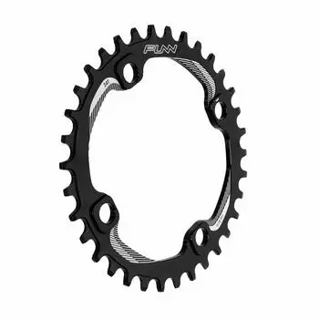 Funn Solo Narrow Wide BCD Chainring, 104mm(34T, Black)