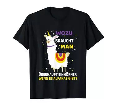Funny Alpaca Unicorn Sayings Kids T-Shirt