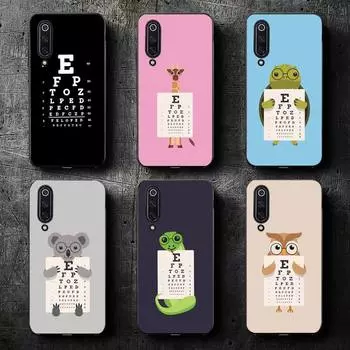 Funny Animal Eye Chart Phone Case For Samsung Galaxy A02 A12 A13 A22 A32 A41 A51 A53 A71 A73 Shell SamsungA50A30sA50s