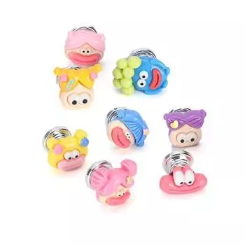 Funny Big Mouth Toilet Button Water Tank Buttons Water Press Flush Button Women Style 1