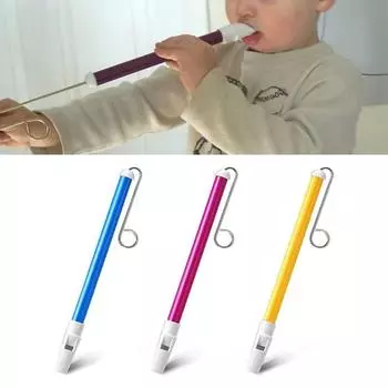 Funny Blowing Flute with Steel Sliding Rod Educational Toys Slide Whistle Toy Funny Gift фиолетовый