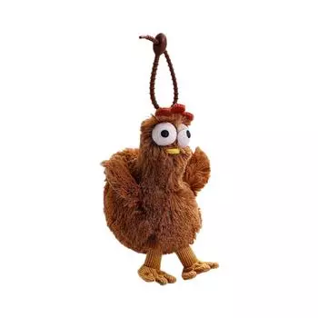 Funny Chicken Keychain Unique Charms Cute Cartoon Animal Charm Bag Pendant Accessory for Key and Car BN