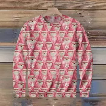Funny Christmas Sweater For Men And Women, Holiday Pullover 2025, Novelty Crewneck Sweatshirt, Festive Gift L