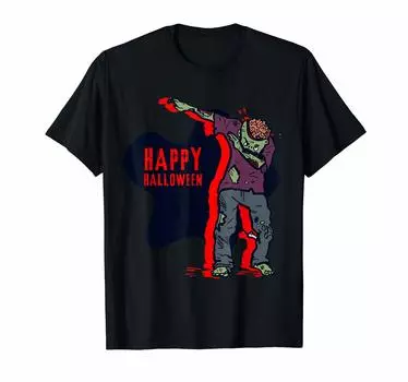Funny DAB Zombie Monster Halloween Holiday Gift T-shirt чёрный