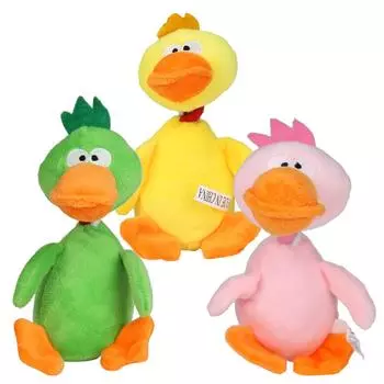 Funny Duck Sound Squeaker Durable Squeeze Sound Toy Oderless Cute for Cats Puppy зелёный