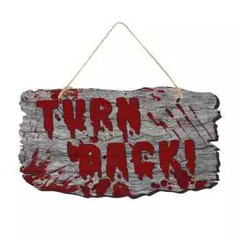 Funny Halloween Blood Handprint Pendant Scary Blood Handprint Banner Holiday Party Decor style 4