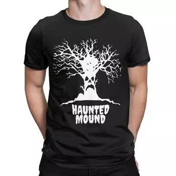 Funny Haunted Mound Sematary Harold T-Shirts for Men Women Cotton Tee Shirt Gift Idea Clothing S синий