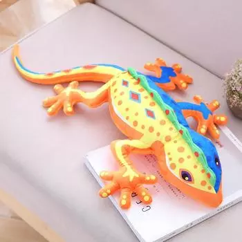 Funny Lizard Plush Toy Doll Simulation Gecko Doll Spoof Holiday Gift Decoration 55CM оранжевый