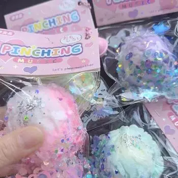 Забавные мини-игрушки Kawaii, плюшевая кошачья лапка, игрушка для снятия стресса, креативная милая игрушка-сжиматель для детей, подарок на день рождения