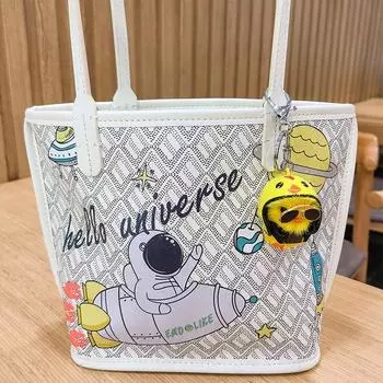 Забавная плюшевая игрушка желтая утка с подвеской в виде шлема для женщин подарок A4