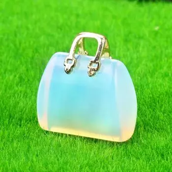 Funny Room Carved Heal the Mind Reiki Energy Stone Bag Handbag Pendant Crystal Bag Healing Crystal 14
