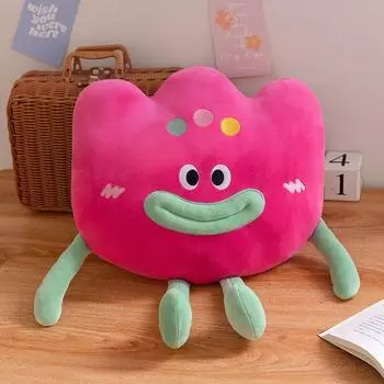 Funny Sausage Lips Flower Plush Pillow With Pp Cotton Filling For Living Room