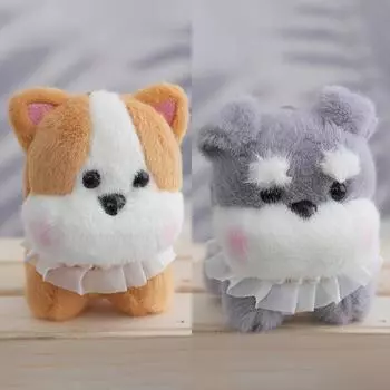 Забавный симулятор домашнего животного собака брелок мультфильм милый жемчужный щенок брелок кулон рюкзак украшения аксессуары подарки