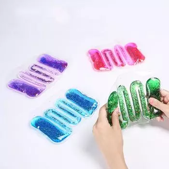 Funny Summer Novelty Decompression Roller Kids Toys Hydration Bag Squeeze Gold Dust Star Water Party Game Anti Stress Girl Toys