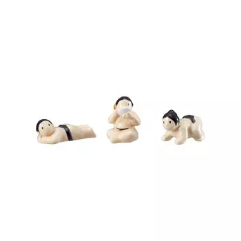 Смешная посуда Подставка для палочек для еды Сумо Набор из 3 штук Борец сумо Смешные товары Подарок Вечеринка Приз для бинго Товары для вечеринки Подарок на день рождения Год окончания