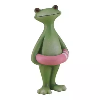 Funny Vacation Frog Statue Cute Style Small Frog Ornament Surfing Frog Statue Home Decor