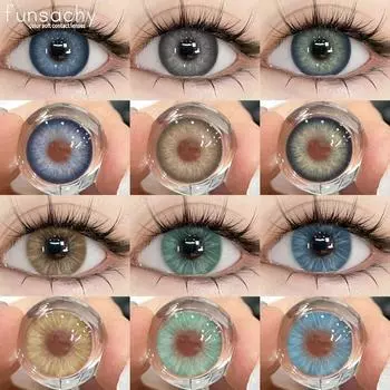 FUNSACHY 1 пара MARGARET цветные контактные линзы для глаз модная косметика высокое качество 14,5 мм контактные линзы для глаз