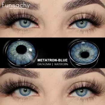 FUNSACHY 2 шт. Натуральные цветные контактные линзы для глаз, модные, красивые, для зрачков, высококачественные косметические линзы Colorcon, контактные линзы для глаз