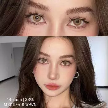FUNSACHY 2 шт./пара цветных контактных линз, модные серые линзы, коричневые контактные линзы для голубых глаз, красочные контактные линзы для макияжа, ежегодно