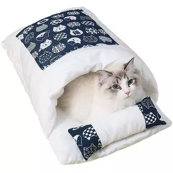 FUPUONE спальный мешок для кошек Futon Tube Тип футона для кошек пушистый удобный постельный комплект для домашних животных (S)