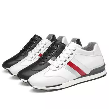 FUQIAO Elevator Shoes Мужские кроссовки, увеличивающие рост, мужская обувь, увеличивающая рост на 8 см, кожаные спортивные кожаные туфли, высокие туфли 37