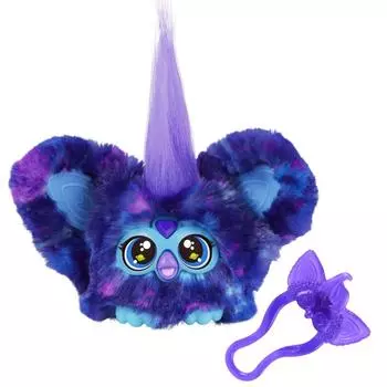 Furby Furblets Starry Mini Friend, более 45 звуков, только язык Furby, электрическая мягкая игрушка, от 6 лет, темно-синий G0402 Оригинальный продукт