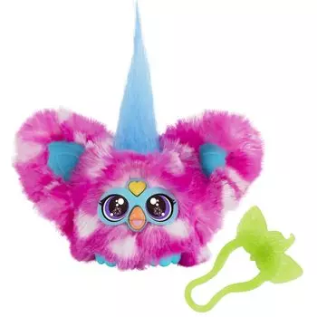 Furby Furbrets Dirty Mini Furby электрическая мягкая игрушка для детей 6 лет и в горошек оригинальный продукт Друзья, 45+ звуков, язык, игрушка, вверх, розовый, точки, G0403,