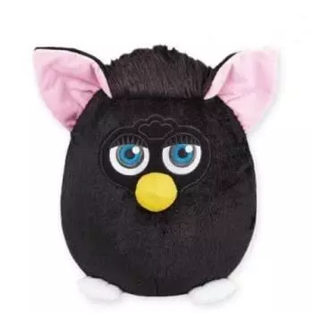 Furby Retro Furby плюшевая игрушка черного цвета общая длина 35 см