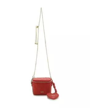 Furfur Micro Quilted Vanity Bag RWGB252503 Red Women s