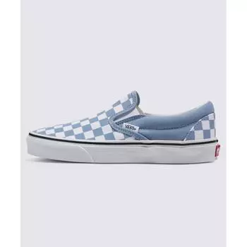 VANS VANS Classic слипоны в цветную шахматную доску пыльно-синего цвета VN000BVZDSB1 265